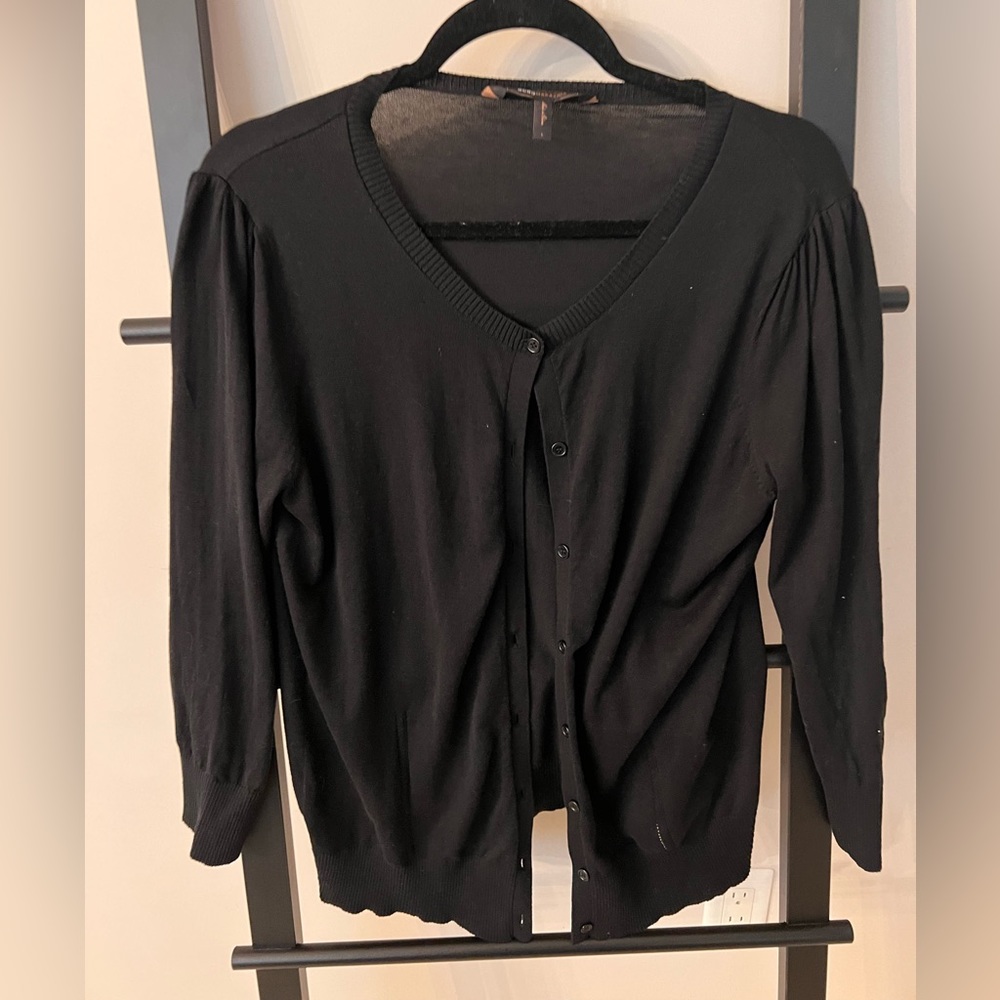 BCBG black cardigan - like new